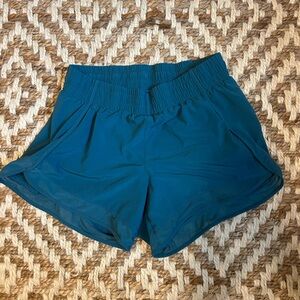 Athleta Womens XS, Mesh racer 4 inch shorts, Green